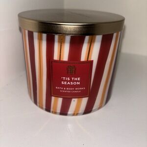 BATH AND BODY WORKS Tis The Season 3 WICK CANDLE New